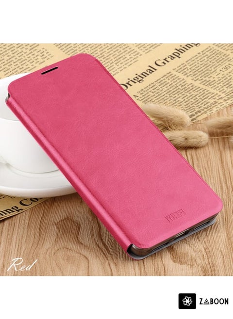 Protective Case For Oneplus 6 MOFI Rui Series Classical Leather Flip Leather Case With Bracket Embedded Steel Plate All-inclusive