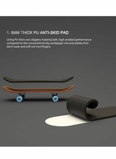 Generic Finger Skateboard, Alloy Mini Skateboard Deck with Pro Fingerboard Tools and Bearing (Black Wheels)  - Image 4