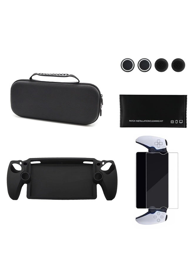 Protective bag for Playstation Portal, with protective Silicone Case, protective foils, Thumb grip - Image 1