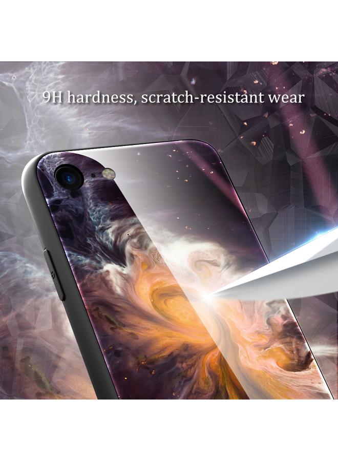 S-TOP Case For iPhone SE 2022 / SE 2020 / 8 / 7 Marble Pattern Glass Protective Case - Image 4