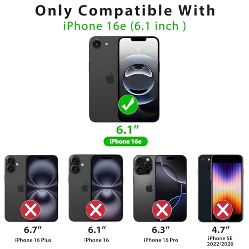Tobfit Magnetic Case for iPhone 16e 6.1-Inch Compatible with MagSafe, Translucent Matte Back Slim Shockproof Phone Cover for iPhone 16e - Pink - Image 2