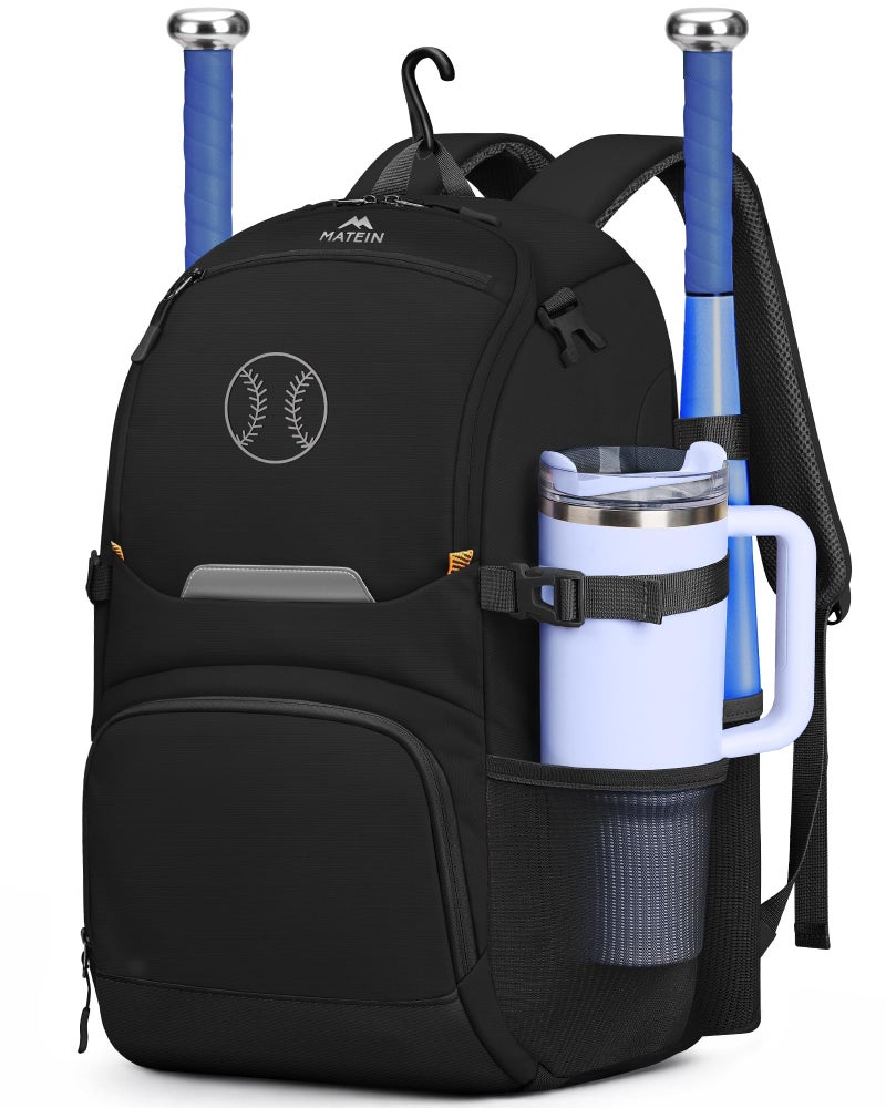 MATEIN PRO Girls Softball Bag with Helmet Net, Lightweight Softball Backpack with Ventilated Shoe Compartment & Organizer Pocket, Youth Baseball Bag with Side Pockets for 40oz Tumbler & TBall Bats - Image 1