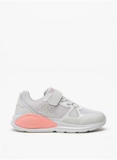 Kappa Girls' Panelled Sports Shoes with Hook and Loop Closure  - Image 3