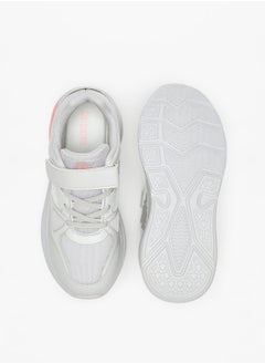Kappa Girls' Panelled Sports Shoes with Hook and Loop Closure  - Image 4