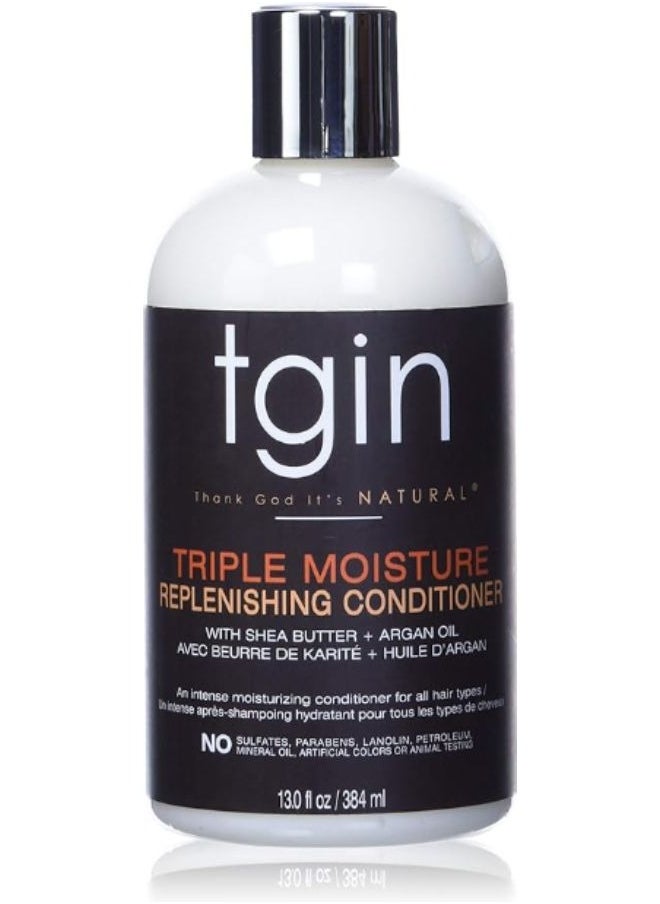 Tgin Triple Moisture Replenishing Conditioner For Natural Hair Dry Hair Curly Hair 13 Oz  - Image 1