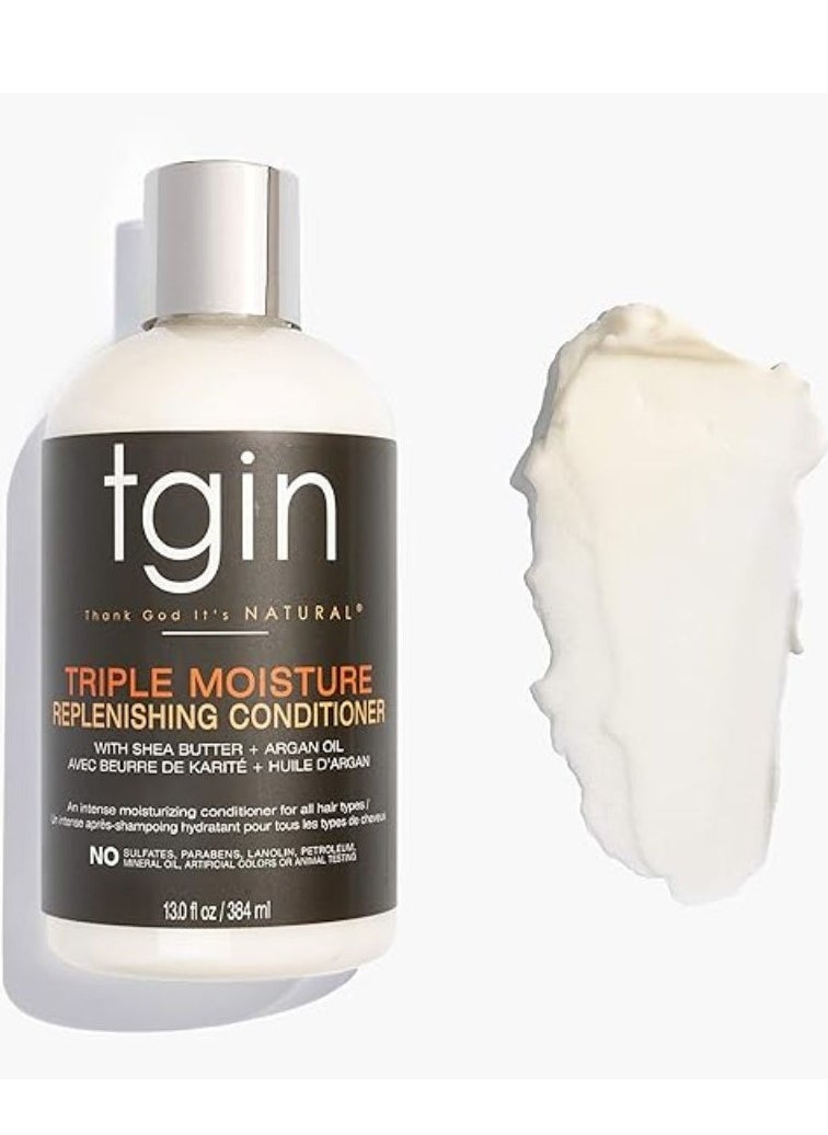 Tgin Triple Moisture Replenishing Conditioner For Natural Hair Dry Hair Curly Hair 13 Oz  - Image 2