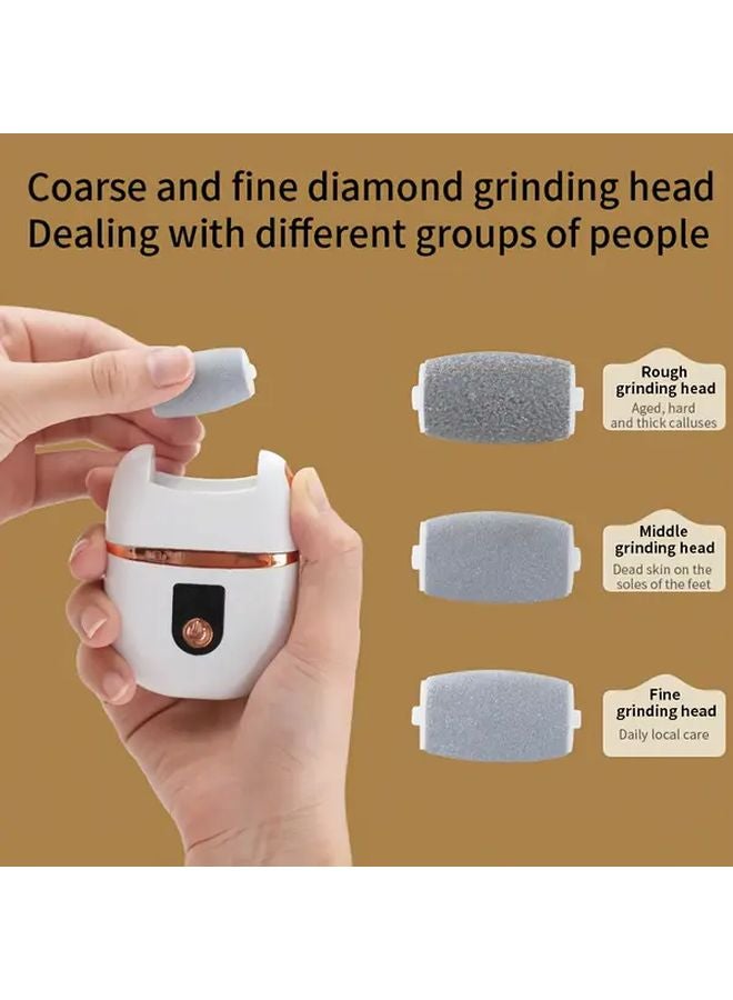 Blue Electric Foot File With 2 Grinding Heads LCD Display USB Rechargeable - Image 3