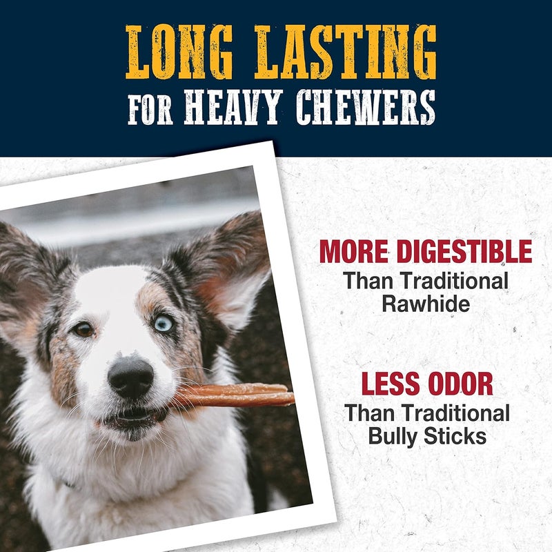 Cadet Bully Hide Sticks for Small Dogs AllNatural Beef Pizzle LimitedIngredient LongLasting Dog Chews for Aggressive Chewers 12 Count - Image 4