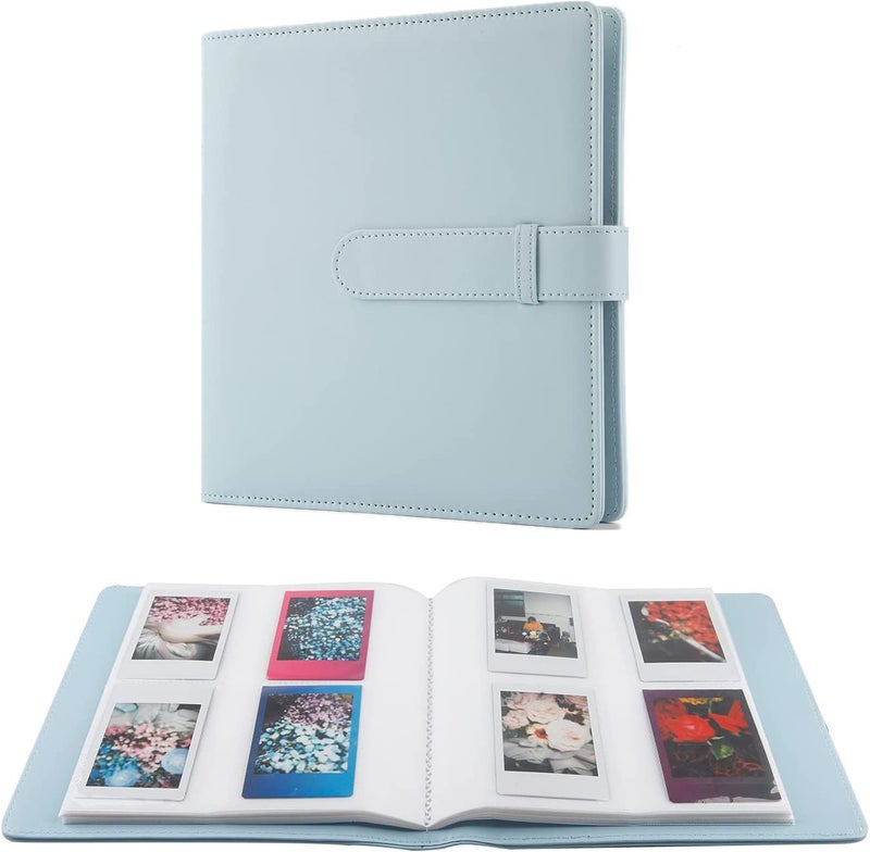 256 Pockets Mini Photo Album for Polaroid PicturesCompatible with Fujifilm Instax Mini 12 11 9 99 8 8 7S 90 70 50S 40 26 25 Evo Instant CameraMini Link SP1 Instant Printer Ice Blue