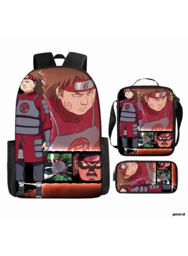 عام حقيبة ظهر مطبوعة بالرسوم المتحركة + مجموعة حقائب اليد + القلم، مجموعة حقائب عملية من ثلاث قطع (يمكن استخدام الطلاب والأطفال ونزهات الأصدقاء ورياضات تسلق الجبال وما إلى ذلك) - 40 - Image 1