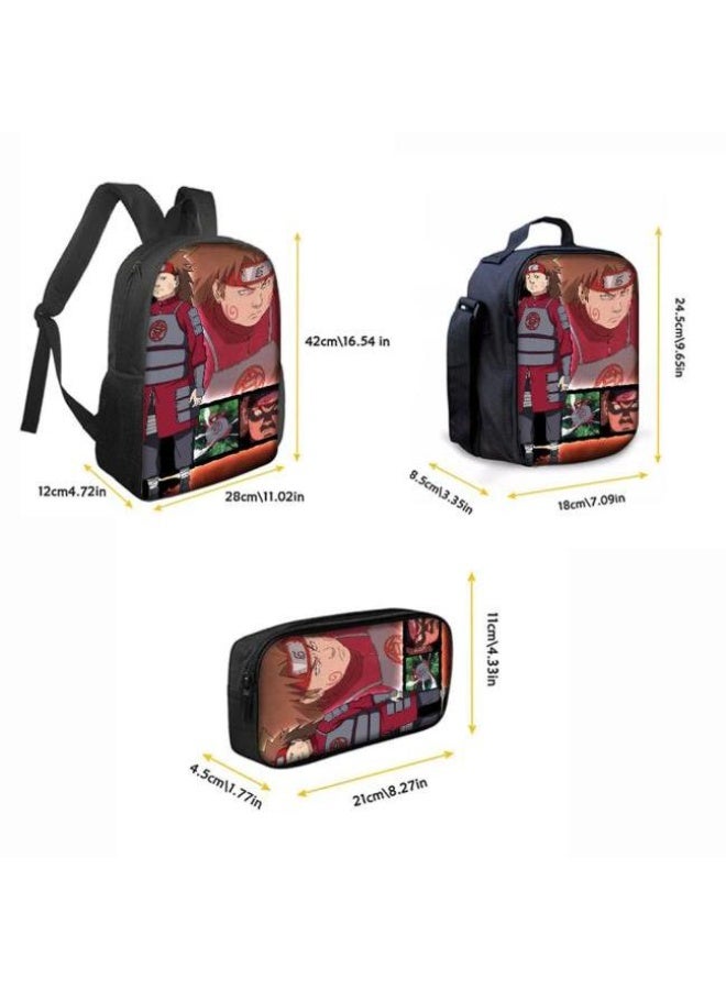 عام حقيبة ظهر مطبوعة بالرسوم المتحركة + مجموعة حقائب اليد + القلم، مجموعة حقائب عملية من ثلاث قطع (يمكن استخدام الطلاب والأطفال ونزهات الأصدقاء ورياضات تسلق الجبال وما إلى ذلك) - 40 - Image 4