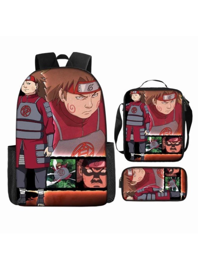 عام حقيبة ظهر مطبوعة بالرسوم المتحركة + مجموعة حقائب اليد + القلم، مجموعة حقائب عملية من ثلاث قطع (يمكن استخدام الطلاب والأطفال ونزهات الأصدقاء ورياضات تسلق الجبال وما إلى ذلك) - 40 - Image 5