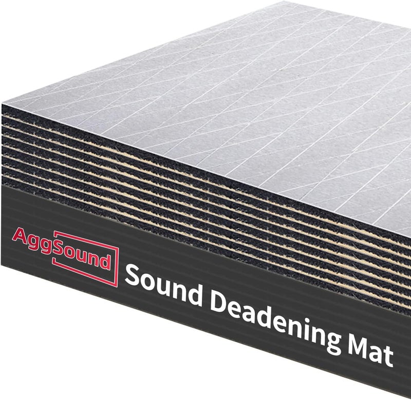 AggSound 394mil 36sqft Thickened Sound Deadener for Cars with Aluminum Foil Tape & Car Trim Removal Tool - Image 1