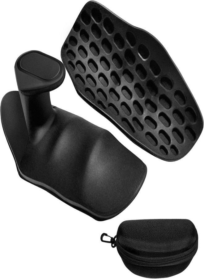 ROMILAS Weight Lifting Grip for Men - Lifting Hook Straps for Gym Deadlifiting | Gym Gloves for Men Women Anti Slip Grip | Dumbbell Barbell Grip (Black) - Image 1