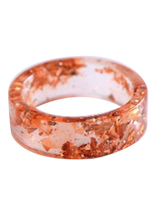 NIBEMINENT Resin Dried Flower Finger Band Ring - Image 1