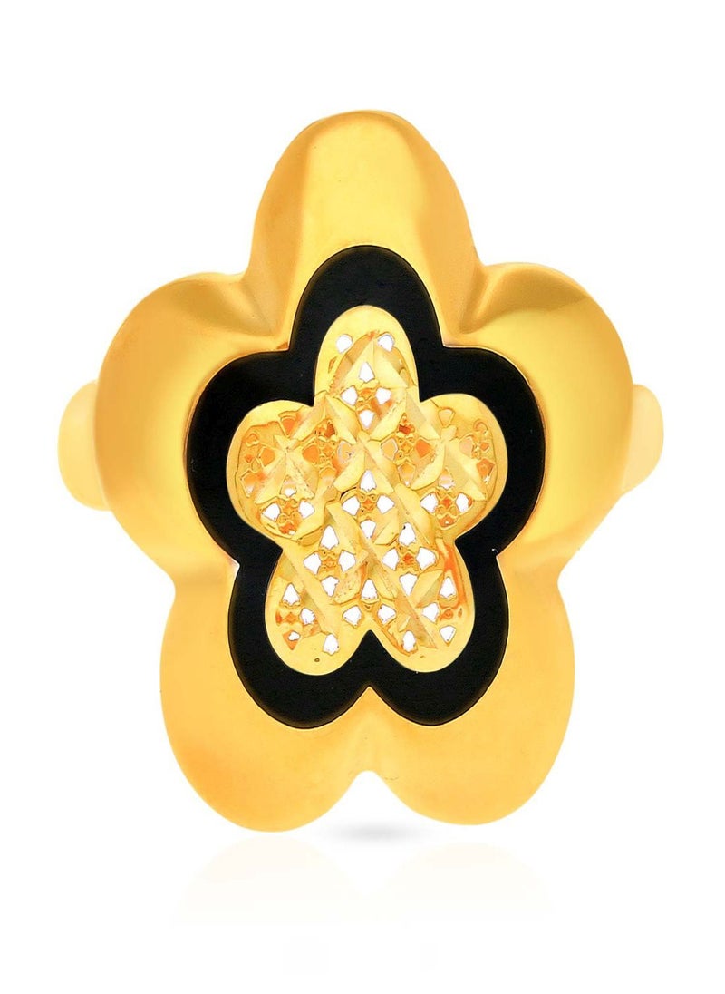 Malabar Gold and Diamonds - 22 Carat (916) Purity Yellow Gold Ring RG9961196_Y_15 For Women - Image 1