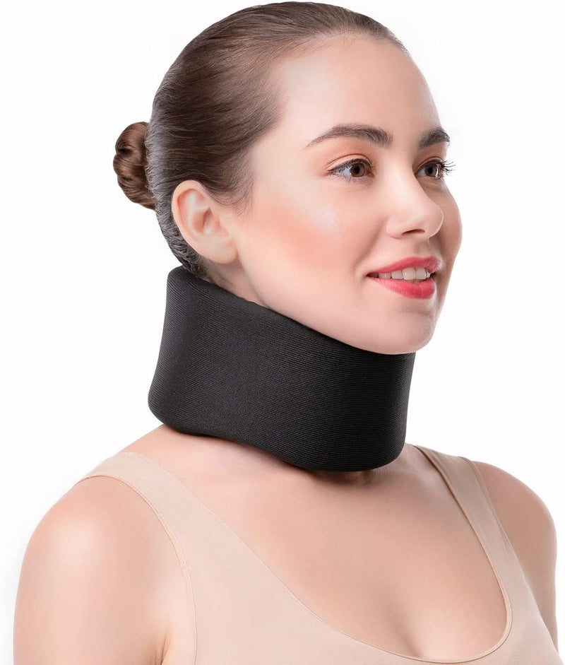 Bukela Neck Brace, Soft Foam Cervical Collar for Sleeping, Adjustable Neck Support Brace for Wrap Align and Stabilize Vertebrae, Soft Collar Neck Brace for Women Men, Relieve Neck Pain Spine Pressure - Image 1