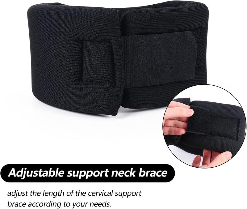 Bukela Neck Brace, Soft Foam Cervical Collar for Sleeping, Adjustable Neck Support Brace for Wrap Align and Stabilize Vertebrae, Soft Collar Neck Brace for Women Men, Relieve Neck Pain Spine Pressure - Image 4