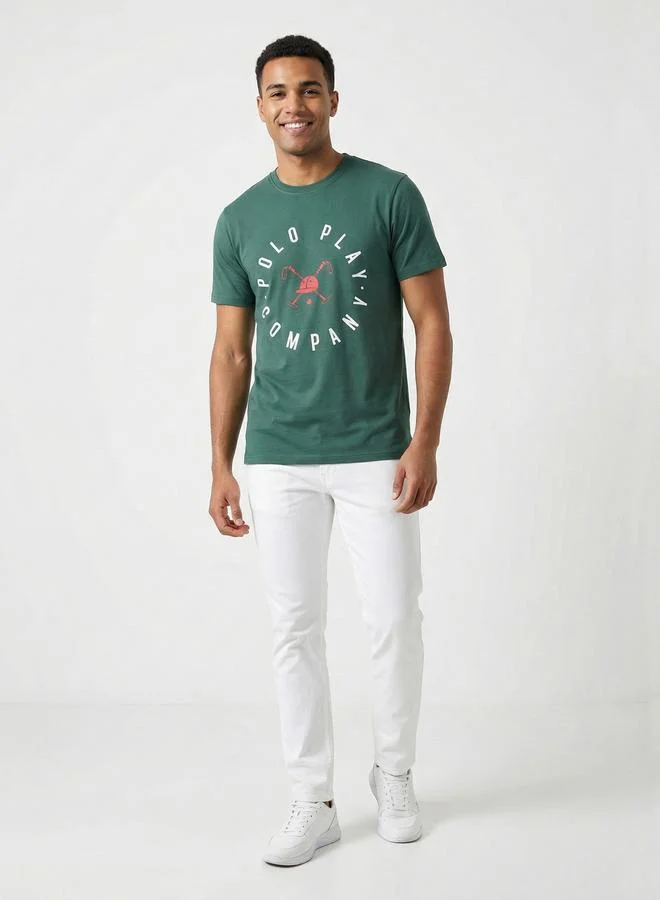 Polo Play Men Graphic Logo Short Sleeve T-Shirt