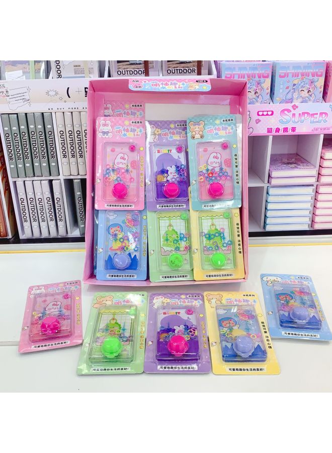 Cartoon Cute Pomelo Water Machine Children's Fun Ring Slap Large Mini Portable Handheld Game Console Childhood Nostalgic Model-Color:(shoot At 18 Pieces/display Box Multiples)-Specifications:11414 Meng Pomelo Water Machine (aw-1139)  - Image 1