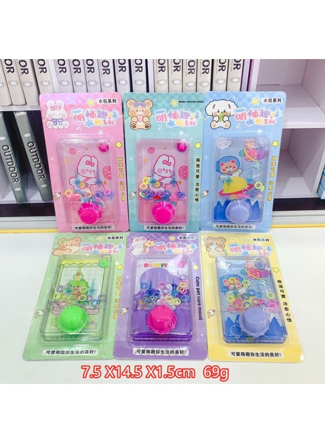 Cartoon Cute Pomelo Water Machine Children's Fun Ring Slap Large Mini Portable Handheld Game Console Childhood Nostalgic Model-Color:(shoot At 18 Pieces/display Box Multiples)-Specifications:11414 Meng Pomelo Water Machine (aw-1139)  - Image 2