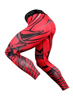 CANGHPGIN Men Quick Dry Breathable Sports Pant Red  - Image 2