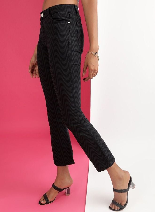 Freehand Women Bootcut Laser Print High Rise Jeans - Image 3