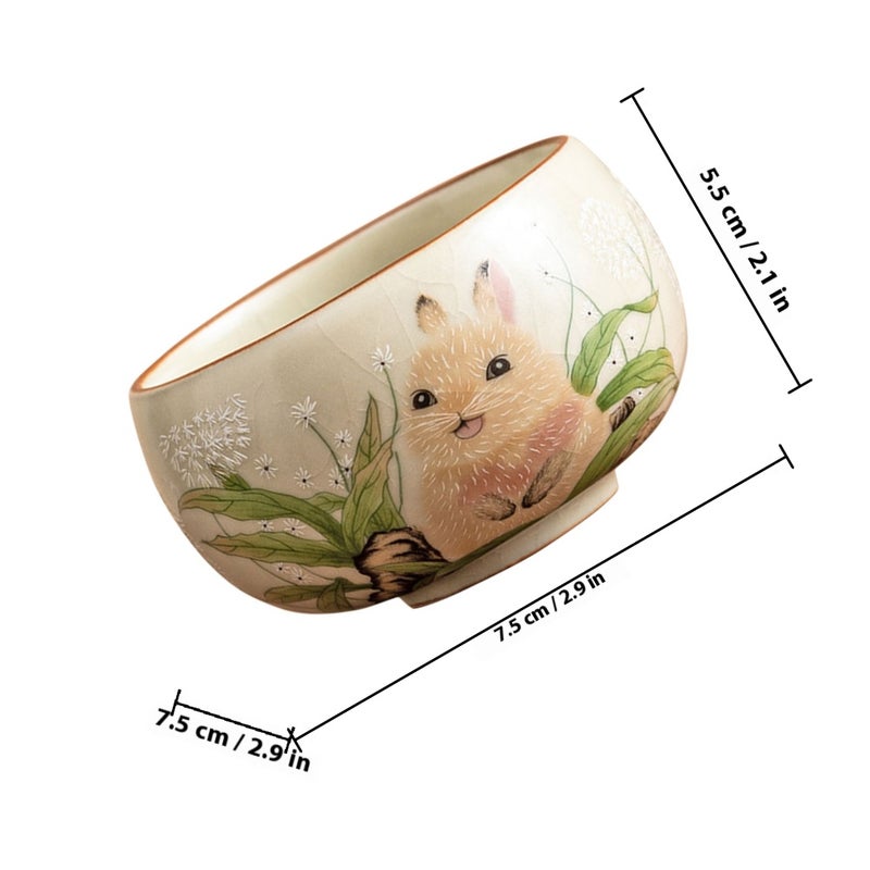 Ceramic Tea Cup Vintage Tea Cup Small Tea Cup Drinking Cup Chinese Kung Fu Tea Cup - Image 2
