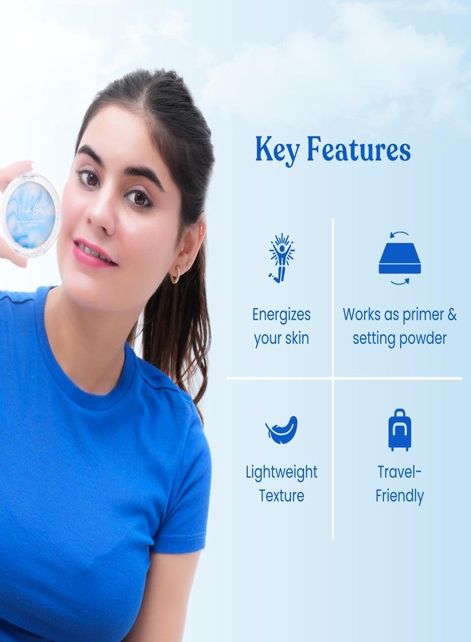 HUDA GIRL Blue Sky & Cloud Oil Control Gel Compact Powder with Applicator - Instant Oil Control, Mattifying, Poreless Finish - Perfect Compact for Women, Setter and Blotter Gel Compact - Image 5