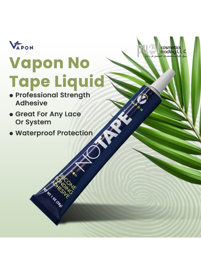 Vapon No Tape Liquid Adhesive 1.0oz – Professional Strength Hair System Glue for Wigs, Toupees & Lace Fronts – Long-Lasting Hold, Skin Safe, Easy Removal, Ideal for Daily & Extended Wear - Image 2
