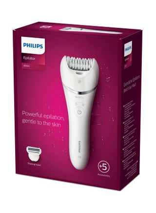 Epilator Series 8000 Wet And Dry epilator BRE710/01, 2 Years Warranty White/Pink - view 5