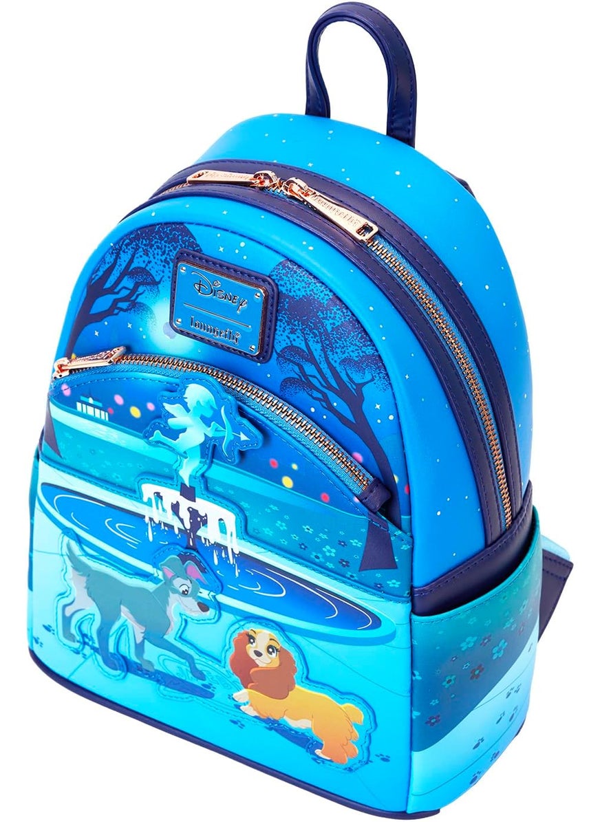 Loungefly Loungefly Disney Lady and The Tramp 70th Anniversary Mini Backpack  - Image 3