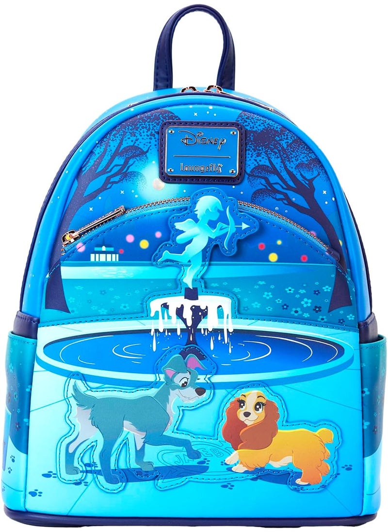 Loungefly Loungefly Disney Lady and The Tramp 70th Anniversary Mini Backpack  - Image 1