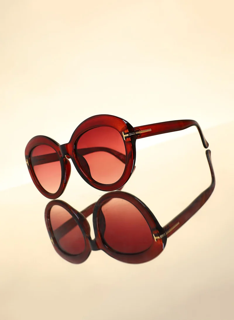 Haute Sauce Polarized Full Rim Cat Eye Sunglasses For Women
