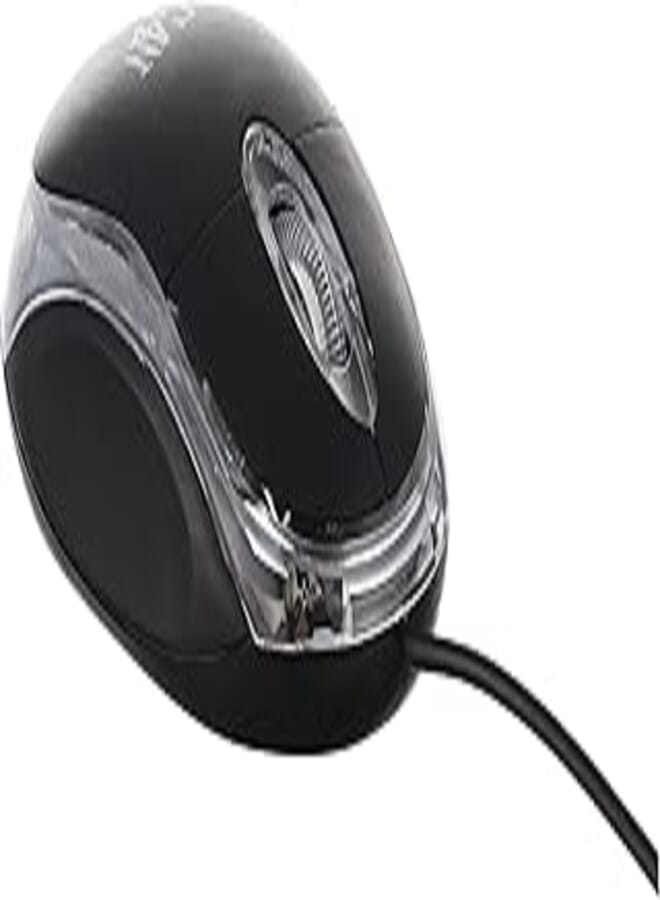 Wired USB Optical Mouse For Pc/Laptop With Scroll Wheel - Black