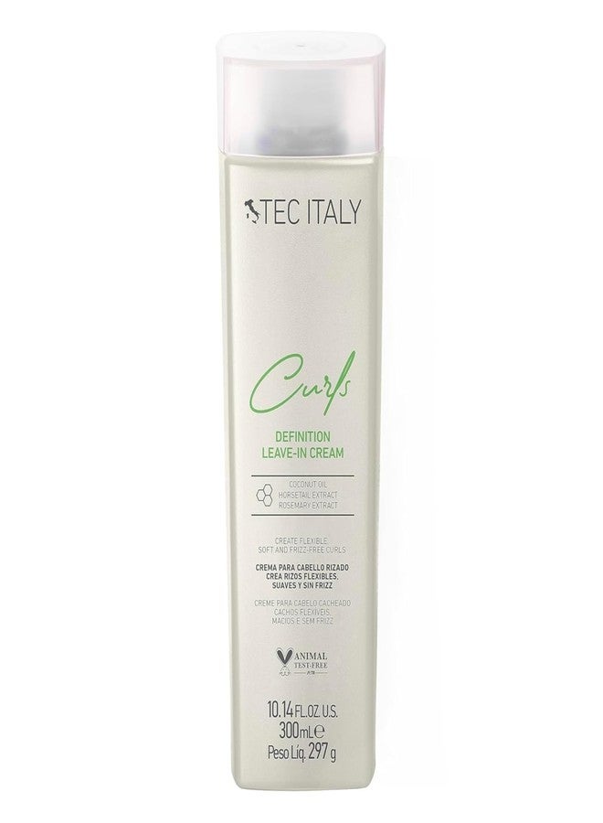 Tec Italy Curls Curl Defining Leave-In Cream for Curly Wavy Hair Moisturizing Frizz Control Soft Hold Styling Defines Curls Adds Shine Smoothness Lightweight Daily Use 10.14 fl oz Size Care - Image 1