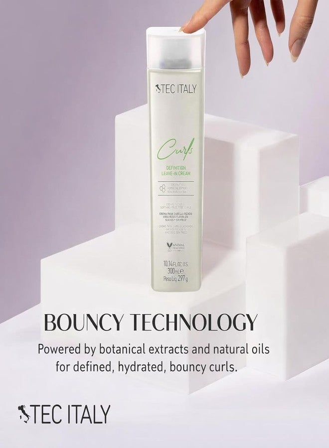 Tec Italy Curls Curl Defining Leave-In Cream for Curly Wavy Hair Moisturizing Frizz Control Soft Hold Styling Defines Curls Adds Shine Smoothness Lightweight Daily Use 10.14 fl oz Size Care - Image 5