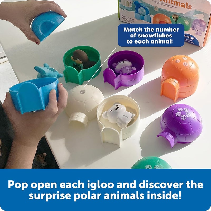 Learning Resources Sort & Seek Polar Animals, Toddler Activities, Educational Toys, Educational Toy Set Color, Teaching Toys, 15 Pieces, Age 18 Months+ - Image 2