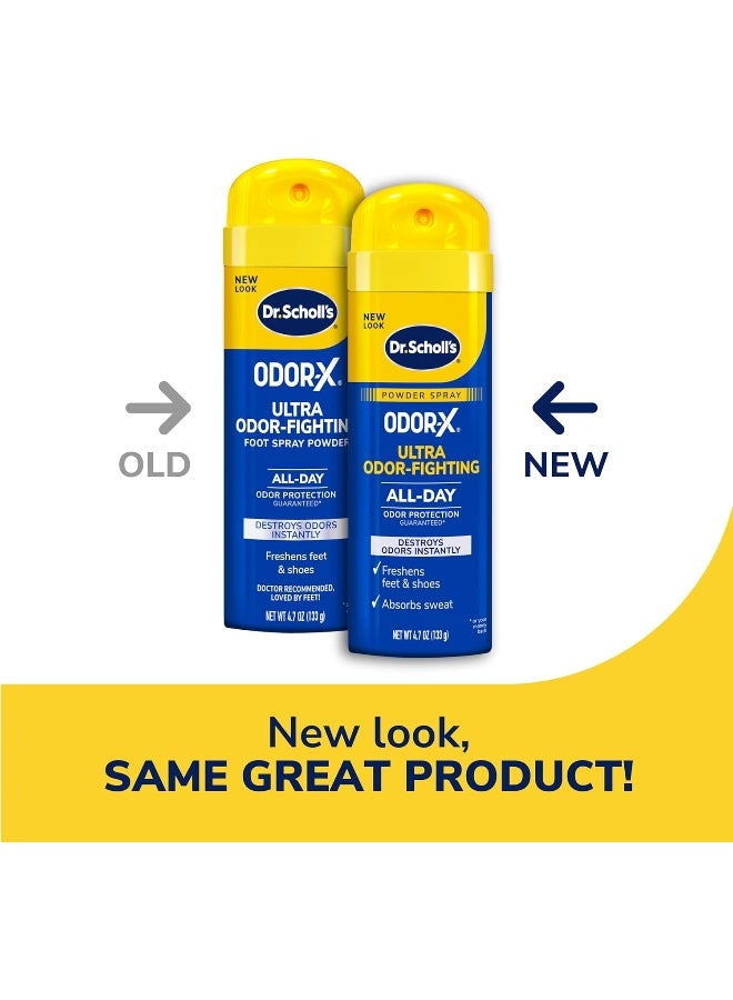 Dr. Scholl's OdorX Ultra Odor Fighting Foot Spray Powder 4.7oz - Image 2