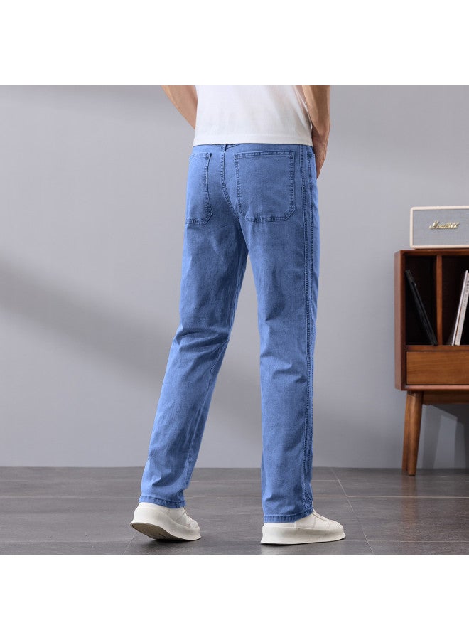 Tucano men's Comfortable Cotton Stretch Jeans - Stylish Straight Leg Denim Pants - Image 5