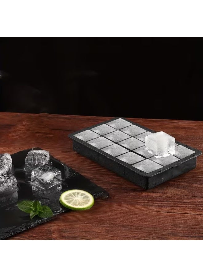 Goolsky Silicone Ice Cube Trays, with Each Tray Easily Release 15 Cubes of Ice, Non-Bpafree, Reusable, Suitable for Refrigerator, Beverages, Chocolate, Juice - Image 4