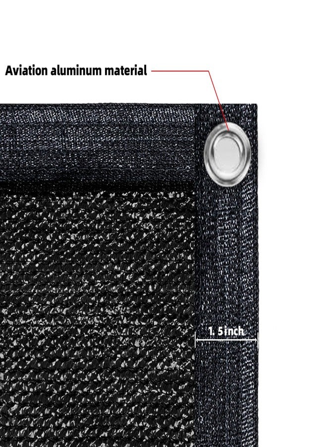 SUNNY GUARD Privacy Screen Fence 6' x 50' Black Heavy Duty Dustproof Denoise Fencing Mesh Fabric Shade Net Cover for Outdoor Wall Garden Yard Pool Deck(We Make Custom Size) - Image 3