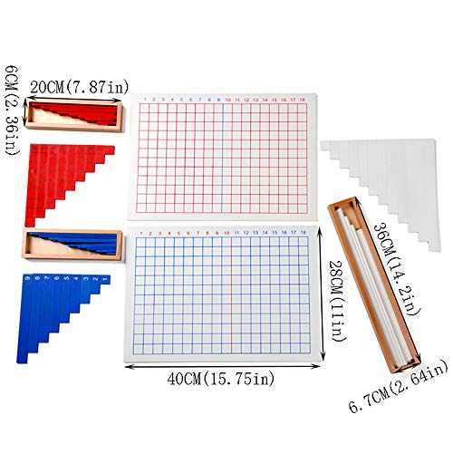 Kghios Montessori Addition and Subtraction Board Montessori Math Toys Material for Toddlers KidsAddition Subtraction Board - Image 5