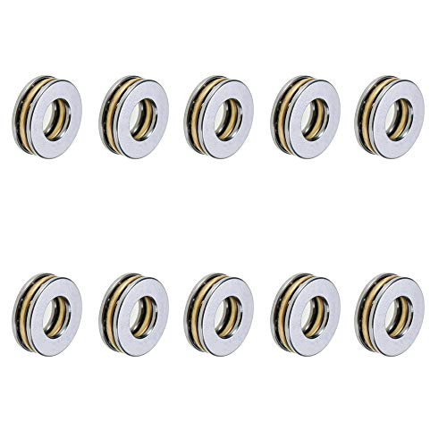 Comimark 10PCS Model F8-16M 8 x16 x 5mm Miniature Thrust Axial Metal Ball Bearing - Image 1