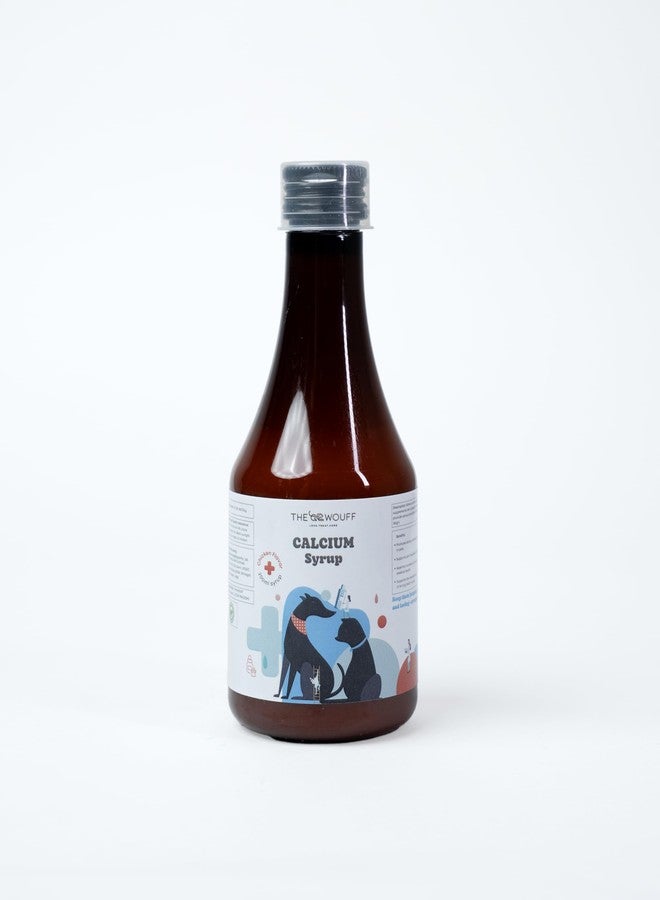 The Wouff Calcium Syrup for Dogs & Cats - Bone & Joint Support | Chicken Flavour | 200ml Pet Supplement - Image 2