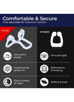Rhinomed Mute Nasal Dilator For Snore Reduction Antisnoring Aid Solution Improve Airflow Comfortable Nose Vents Breathing Size Large 3Pk  - Image 4