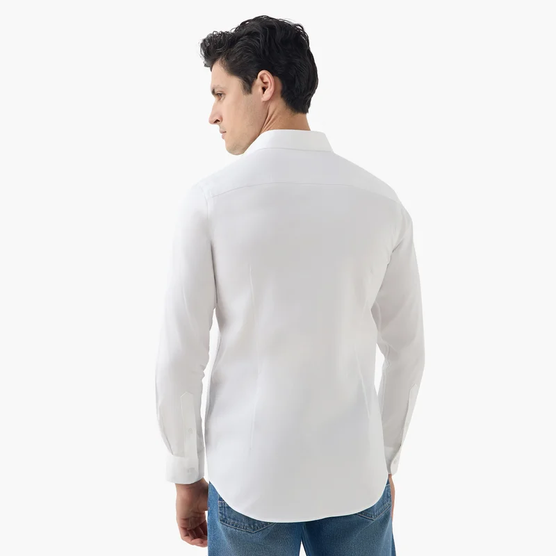 Emperor Emperor Regular Fit Logo Detail Shirt with Long Sleeves