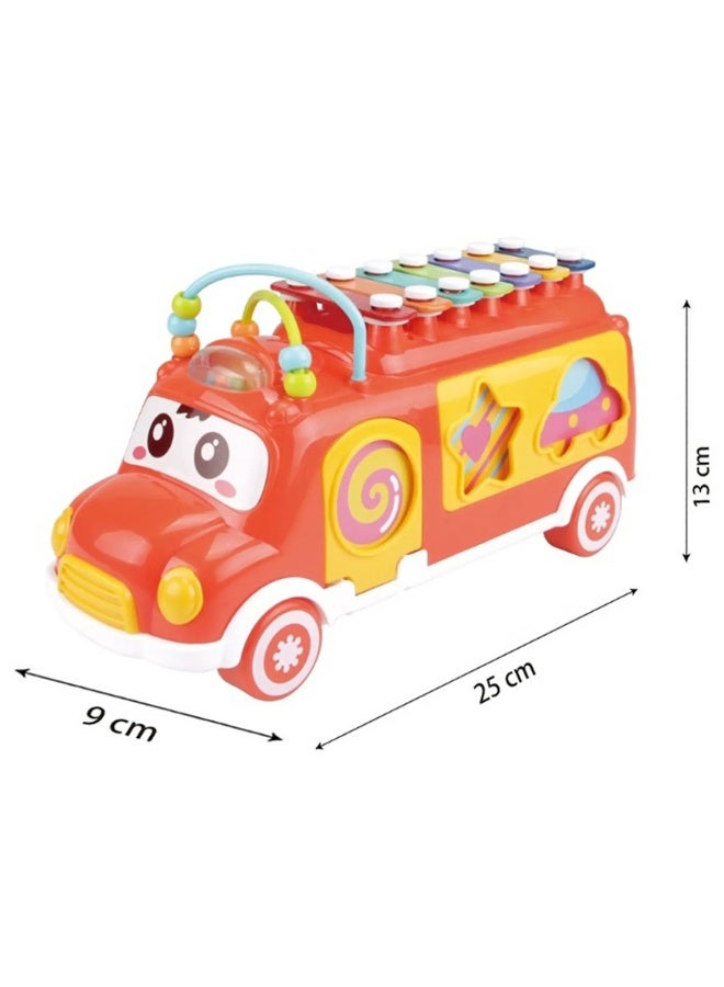 هوانجر Melody Express Interactive Music Bus – Educational Learning Toy for Toddlers - Image 3