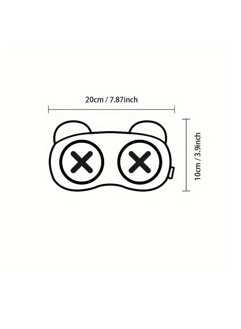 Generic 1pc Cartoon Cute Eye Shape Eye Mask, Blackout Sleeping Eye Mask, Built-in Pocket Can Be Used For Ice Packing Or Hot Packing (Without Ice Bag) - Image 3