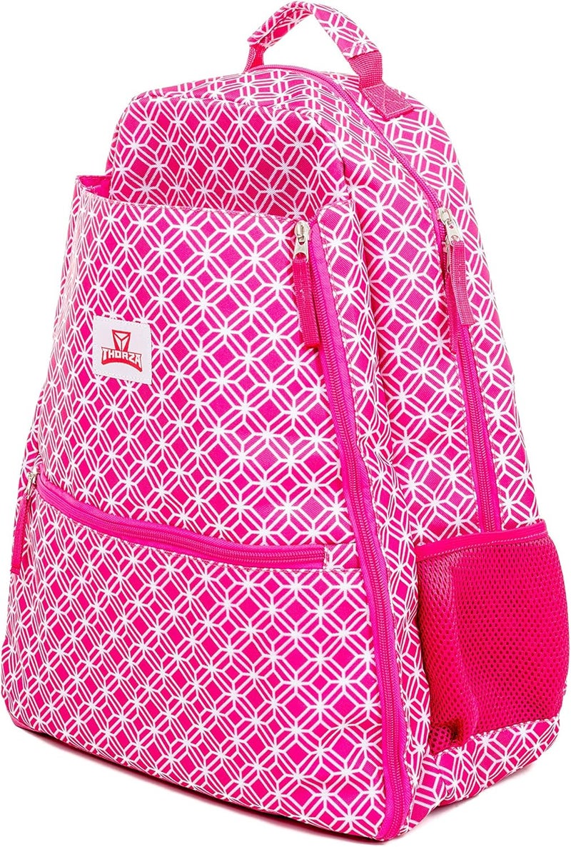 Thorza Tennis Racket Backpack for Women – Lightweight Tennis Bag Stores 2 Rackets, Balls, and Sports Gear – Backpack - Image 2